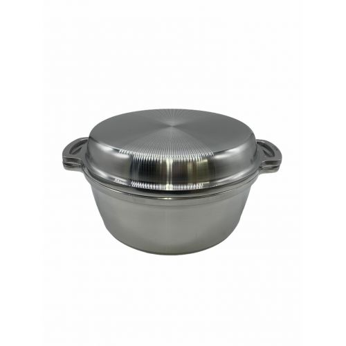 KING (キング) 無水鍋 シルバー 蓋付き