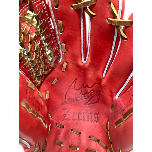 ZEEMS (ジームス) グローブ レッド 三方親 SV-517DB