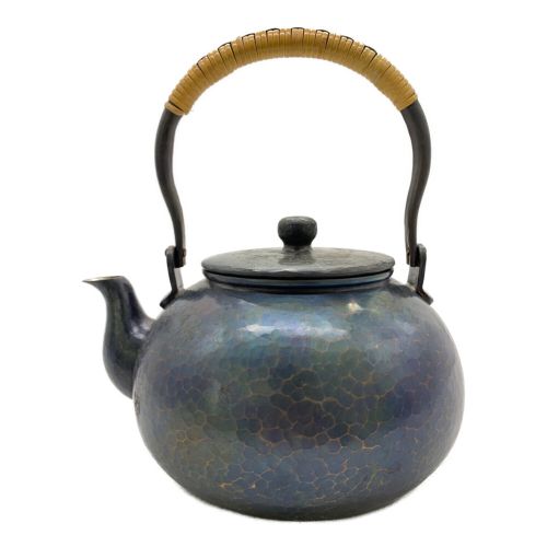 鎚起銅器急須 新鎚堂＞ 越後銅器急須（横手）青鈍色370ml | 新潟