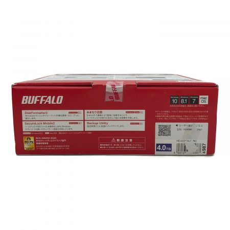 BUFFALO (バッファロー) 外付ケハードディスク 4TB HD-EDS4U3-BC