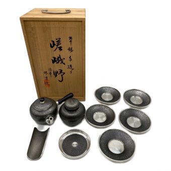 浪華 錫半 茶器揃え 嵯峨野 @ 急須・茶托・茶さじ・茶壺・瓶座