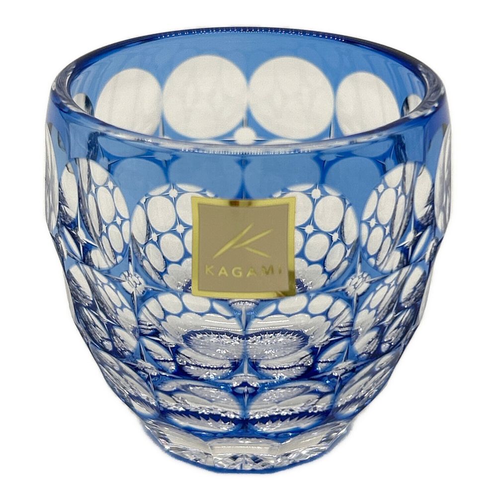 KAGAMI CRYSTAL (カガミクリスタル) ロックグラス＜紫陽花＞ 伝統工芸