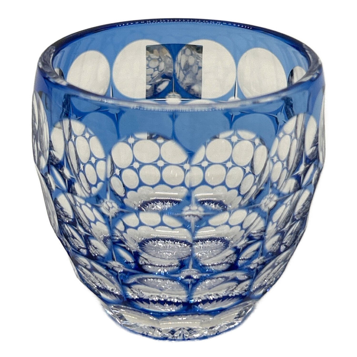 KAGAMI CRYSTAL (カガミクリスタル) ロックグラス＜紫陽花＞ 伝統工芸
