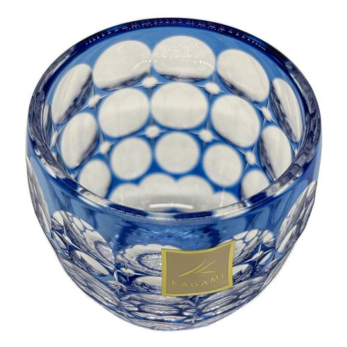 カガミクリスタル 切子 ロックグラス （ 紫陽花 T727-2684-CCB 伝統