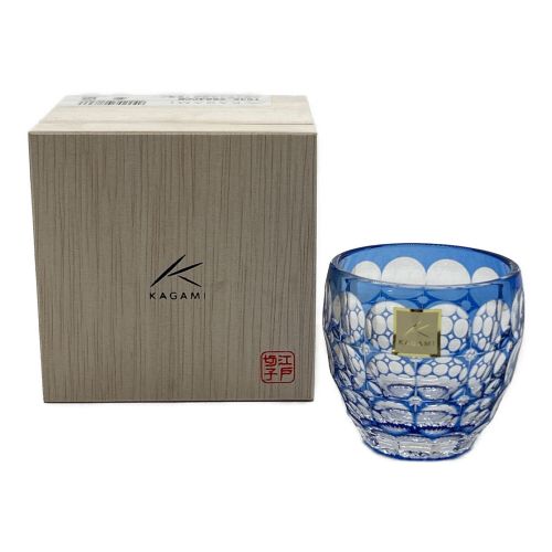 KAGAMI CRYSTAL (カガミクリスタル) ロックグラス＜紫陽花＞ 伝統工芸 