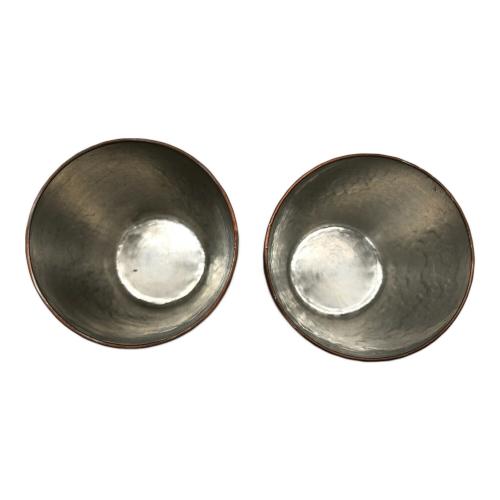 富貴堂 酒器揃 ちろり×1・ぐい呑み×2 銅器