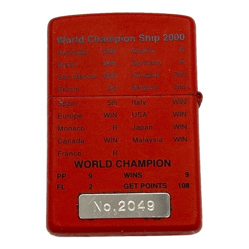 ZIPPO (ジッポ) オイルライター 2000 WORLD CHAMPION No.2049｜トレファクONLINE