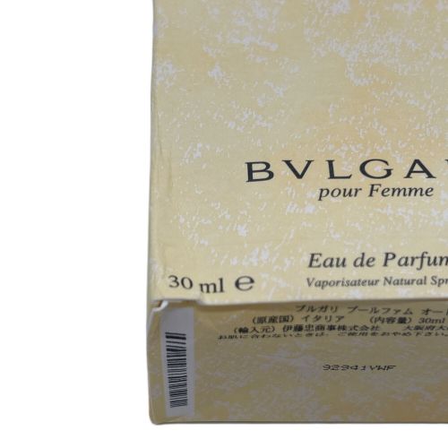 BVLGARI (ブルガリ) オードパルファム EDP SP 30ml pour Femme 30ml