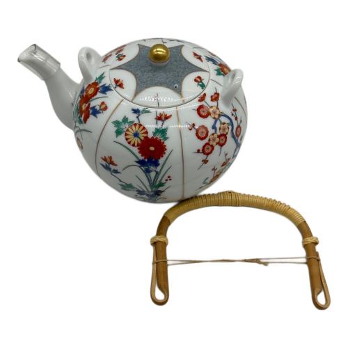 香蘭社 (コウランシャ) 茶器揃 染錦梅菊牡丹