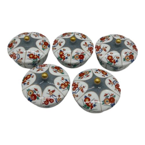 香蘭社 (コウランシャ) 茶器揃 染錦梅菊牡丹