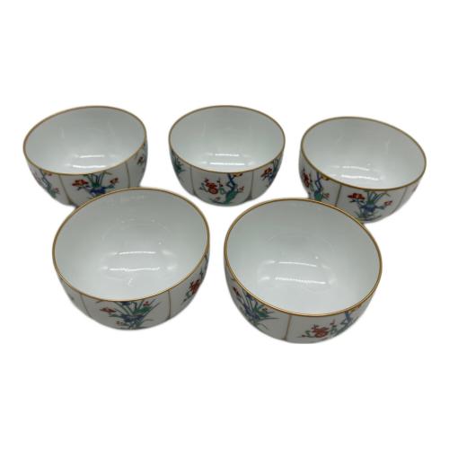 香蘭社 (コウランシャ) 茶器揃 染錦梅菊牡丹