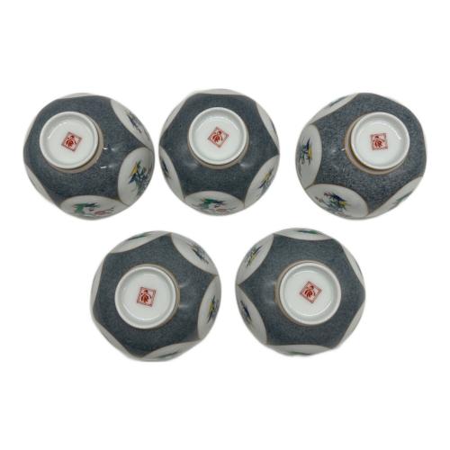 香蘭社 (コウランシャ) 茶器揃 染錦梅菊牡丹