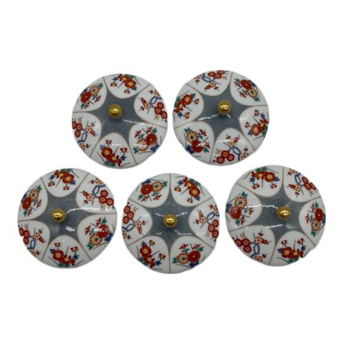 香蘭社 (コウランシャ) 茶器揃 染錦梅菊牡丹