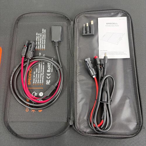 GRECELL (グレセル) ポータブルソーラーパネル SP-100 変換効率: 23.5%定格電圧 / 電流: 20V 5A