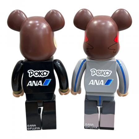 BEAR BRICK (ベアブリック) フィギュア @ ANA CAPTAINポコちゃん ペコ