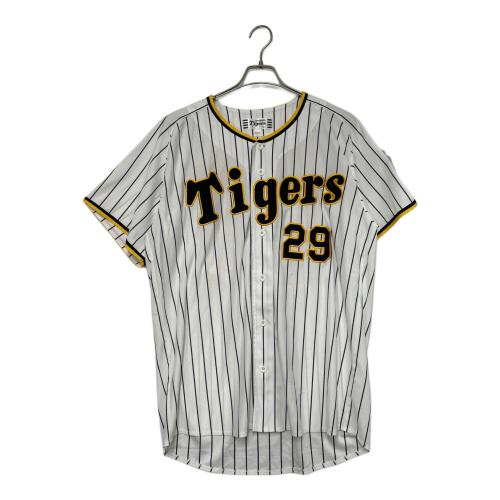 MIZUNO (ミズノ) ゲームシャツ メンズ O ホワイト×ブラック 29 髙橋遥人 阪神タイガース 395081221