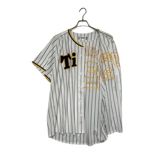 MIZUNO (ミズノ) ゲームシャツ メンズ O ホワイト×ブラック 29 髙橋遥人 阪神タイガース 395081221