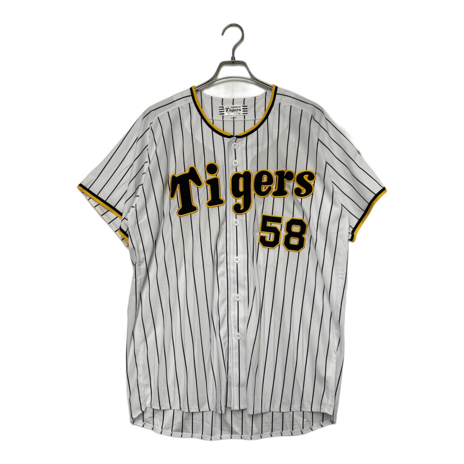 阪神タイガース　ユニフォーム　前川　58 サイズO MIZUNO (ミズノ) ゲームシャツ メンズ O ホワイト×ブラック 58