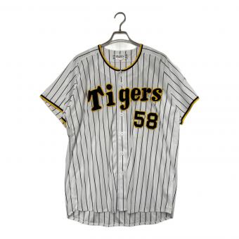 MIZUNO (ミズノ) ゲームシャツ メンズ O ホワイト×ブラック 58 前川右京 阪神タイガース 395080624