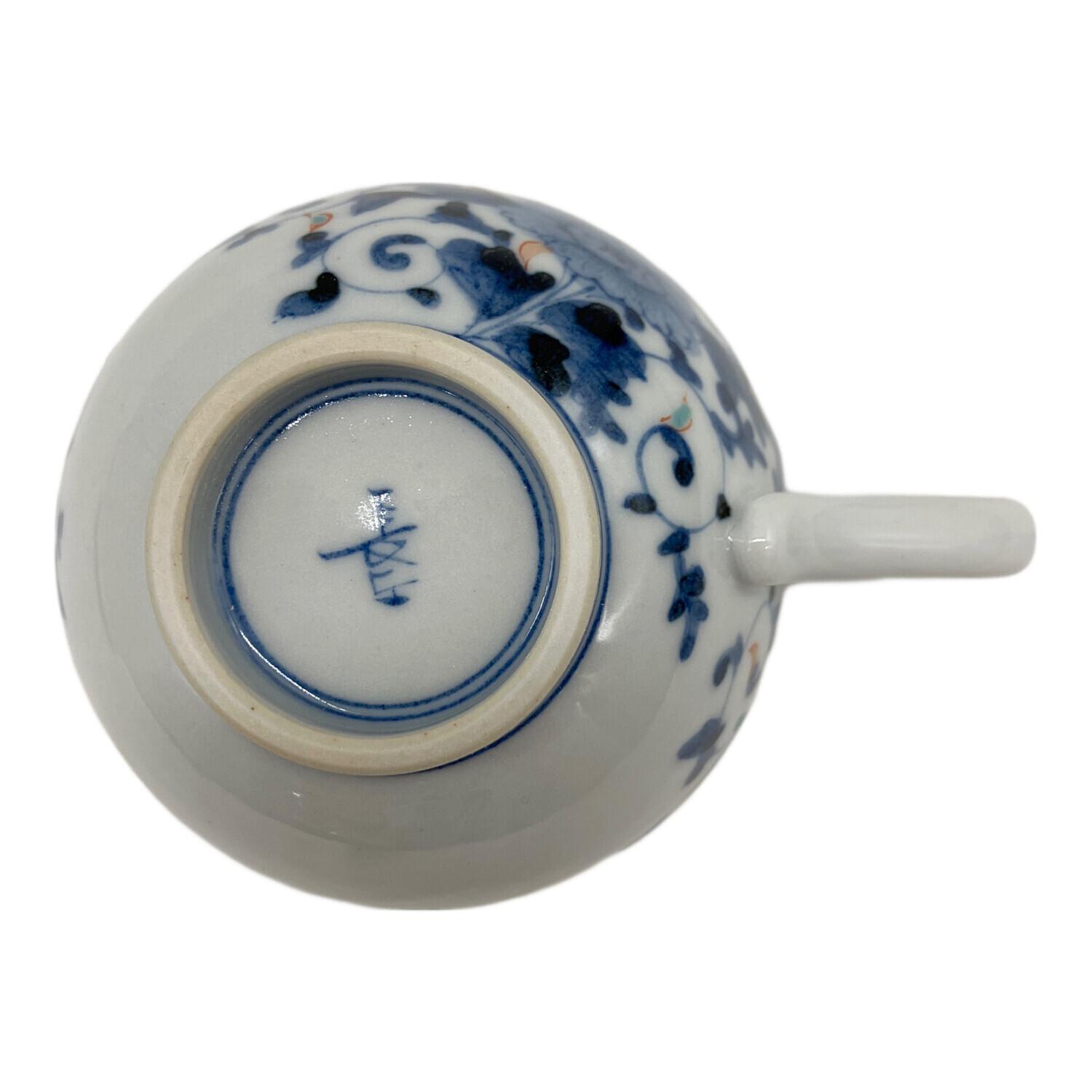 九谷焼 (クタニヤキ) 珈琲碗皿 牡丹唐草 山本長左作｜トレファク