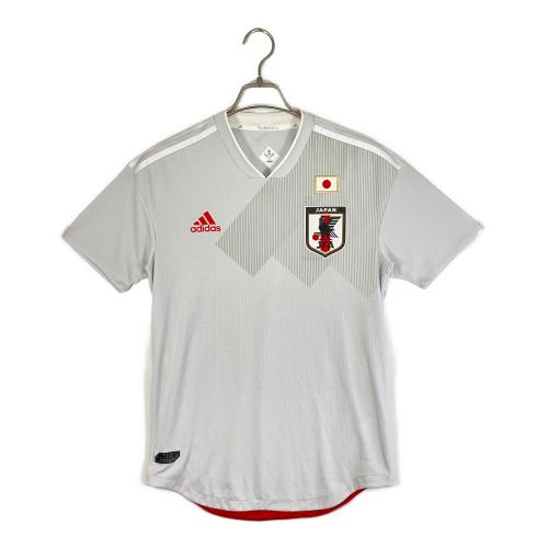 adidas (アディダス) トレーニングTシャツ BR3608 メンズ SIZE M グレー×レッド