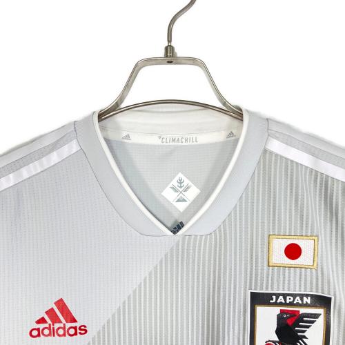adidas (アディダス) トレーニングTシャツ BR3608 メンズ SIZE M グレー×レッド