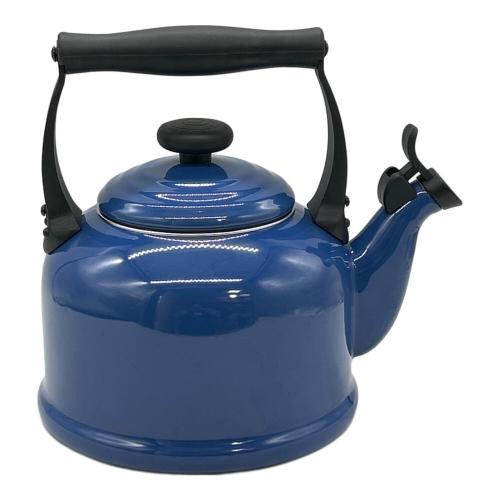 LE CREUSET (ルクルーゼ) トラディショナルケトル ※ロゴテープ剥がれ・保管ヨゴレ有 2.1L ブルー