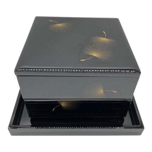 輪島塗 (ワジマヌリ) 重箱 飛花沈金 小西啓介作