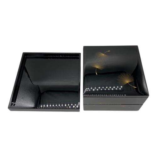 輪島塗 (ワジマヌリ) 重箱 飛花沈金 小西啓介作