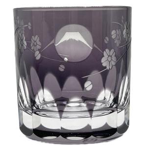 彩鳳 (サイホウ) ぐい呑み ムラサキ 江戸切子