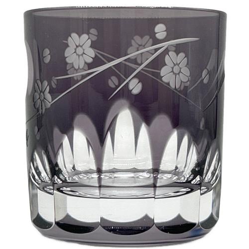 彩鳳 (サイホウ) ぐい呑み ムラサキ 江戸切子