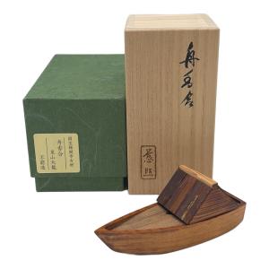 東山大龍 舟香合 慈照 国宝銀閣寺古材 不窮造