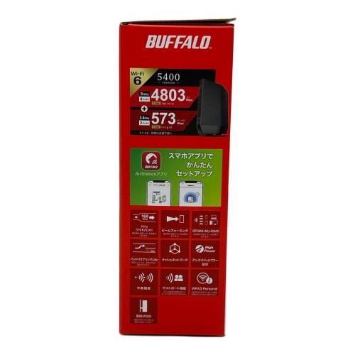 BUFFALO (バッファロー) WIFIルーター WSR-5400AX6P-BK