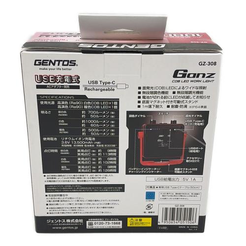 GENTOS (ジェントス) 充電式投光器 GZ-308