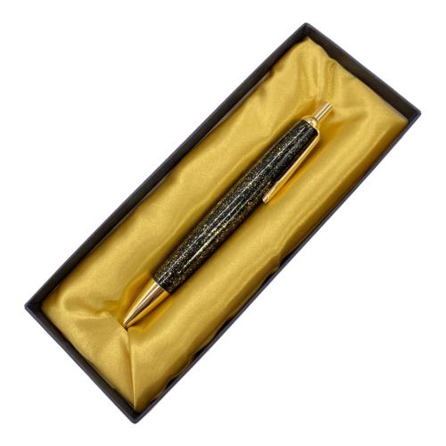 輪島塗 (ワジマヌリ) ボールペン 金散らし ブラック×ゴールド