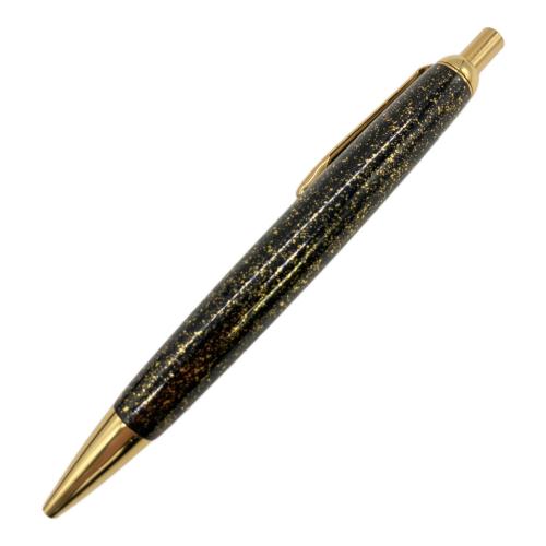 輪島塗 (ワジマヌリ) ボールペン 金散らし ブラック×ゴールド