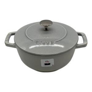 Staub (ストウブ) 鋳物ホーロー鍋 40501-477 Wa-NABE・フレンチオーブン 18cm ライトグレー