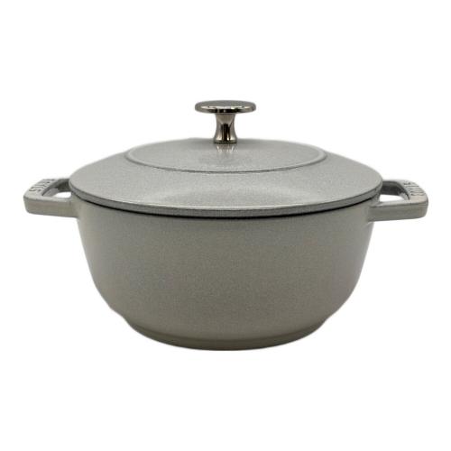 Staub (ストウブ) 鋳物ホーロー鍋 40501-477 Wa-NABE・フレンチオーブン 18cm ライトグレー