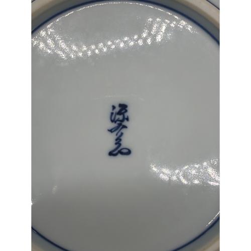 源右衛門窯 (ゲンエモンガマ) カップ&ソーサー 赤濃牡丹絵