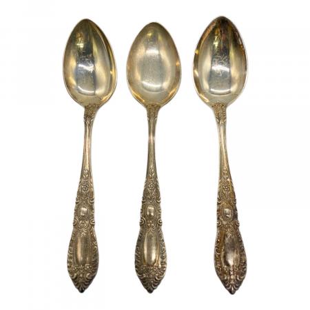 a*e様 (0504)スプーン2本とトング1本のセット中古現状品SILVER95 銀スプーンセット 6本セット 総重量95.7g｜トレファクONLINE