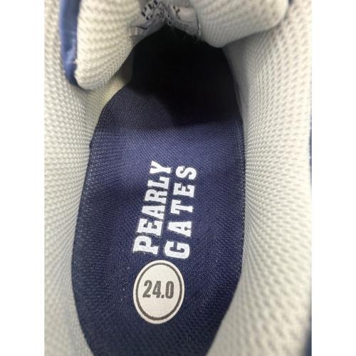 PEARLY GATES (パーリーゲイツ) ゴルフシューズ 053-7992370 レディース SIZE 24cm ネイビー