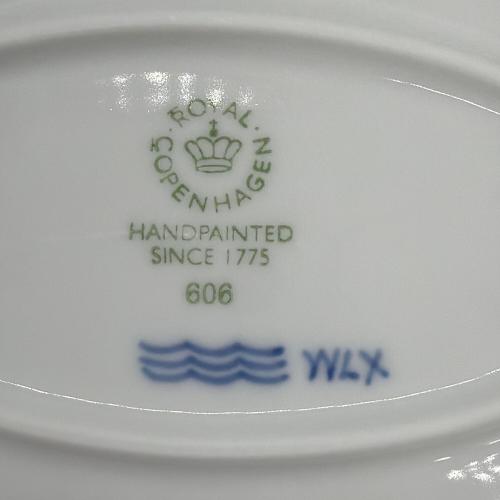 ROYAL COPENHAGEN (ロイヤル・コペンハーゲン) オーバルプレート ブルーパルメッテ