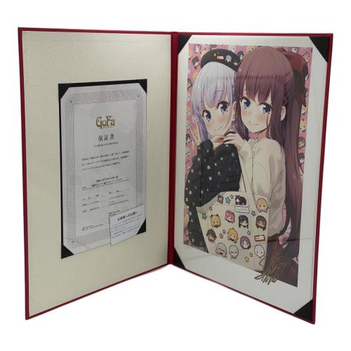 NEW GAME! 版上サイン付きミニアートグラフA アニメグッズ サイン付