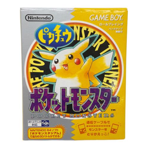 任天堂 (ニンテンドウ) ポケットモンスター ピカチュウ ゲームボーイ用ソフト -