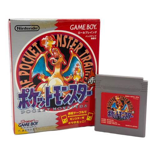 任天堂 (ニンテンドウ) ポケットモンスター赤 ゲームボーイ用ソフト 22A刻印 -