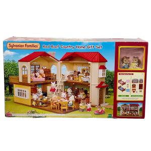 EPOCH (エポック) Red Roof Country Home Gift Set -あかりの灯る大きなお家 ギフトセット シルバニアファミリー