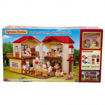 EPOCH (エポック) Red Roof Country Home Gift Set -あかりの灯る大きなお家 ギフトセット シルバニアファミリー