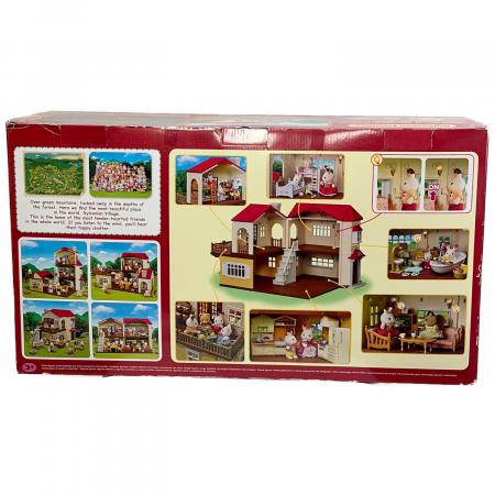 シルバニアファミリー　あかりの灯る大きなお家　ギフトセット EPOCH (エポック) Red Roof Country Home Gift Set -あかりの灯る