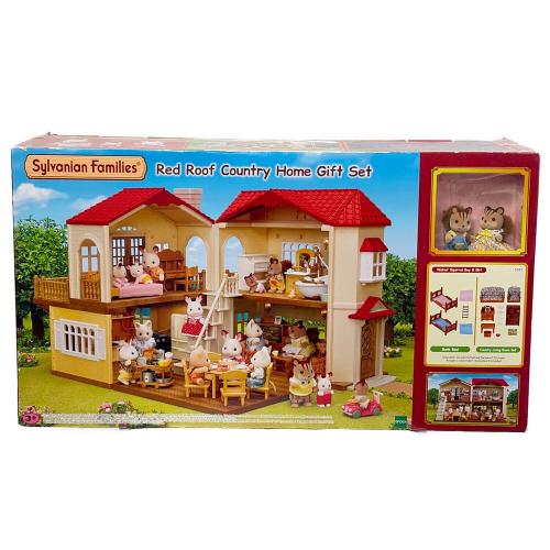 EPOCH (エポック) Red Roof Country Home Gift Set -あかりの灯る大きなお家 ギフトセット シルバニアファミリー