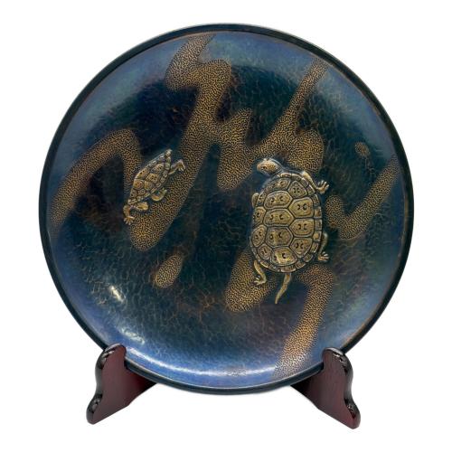 玉川堂 飾り皿 双亀